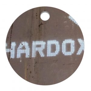 gong okrągły 1 otwór hardox drugie zdjęcie